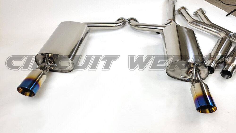 92-00 SC300 SC 300 Soarer Thick Walled Burnt Tip Catback Dual Exhaust System