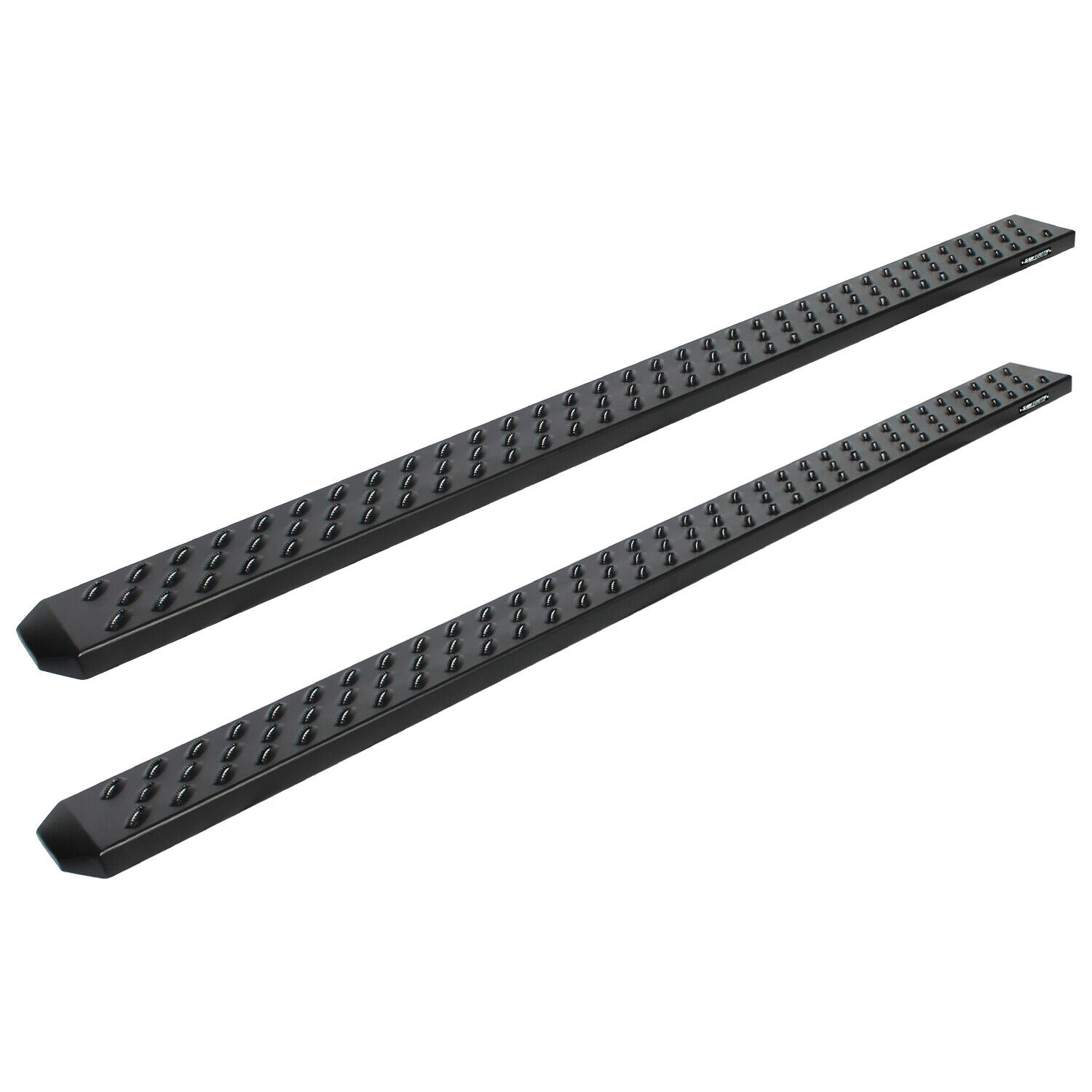 6.5in Sawtooth Black Aluminum Steps Running Boards for 2022-24 Tundra Crew Max