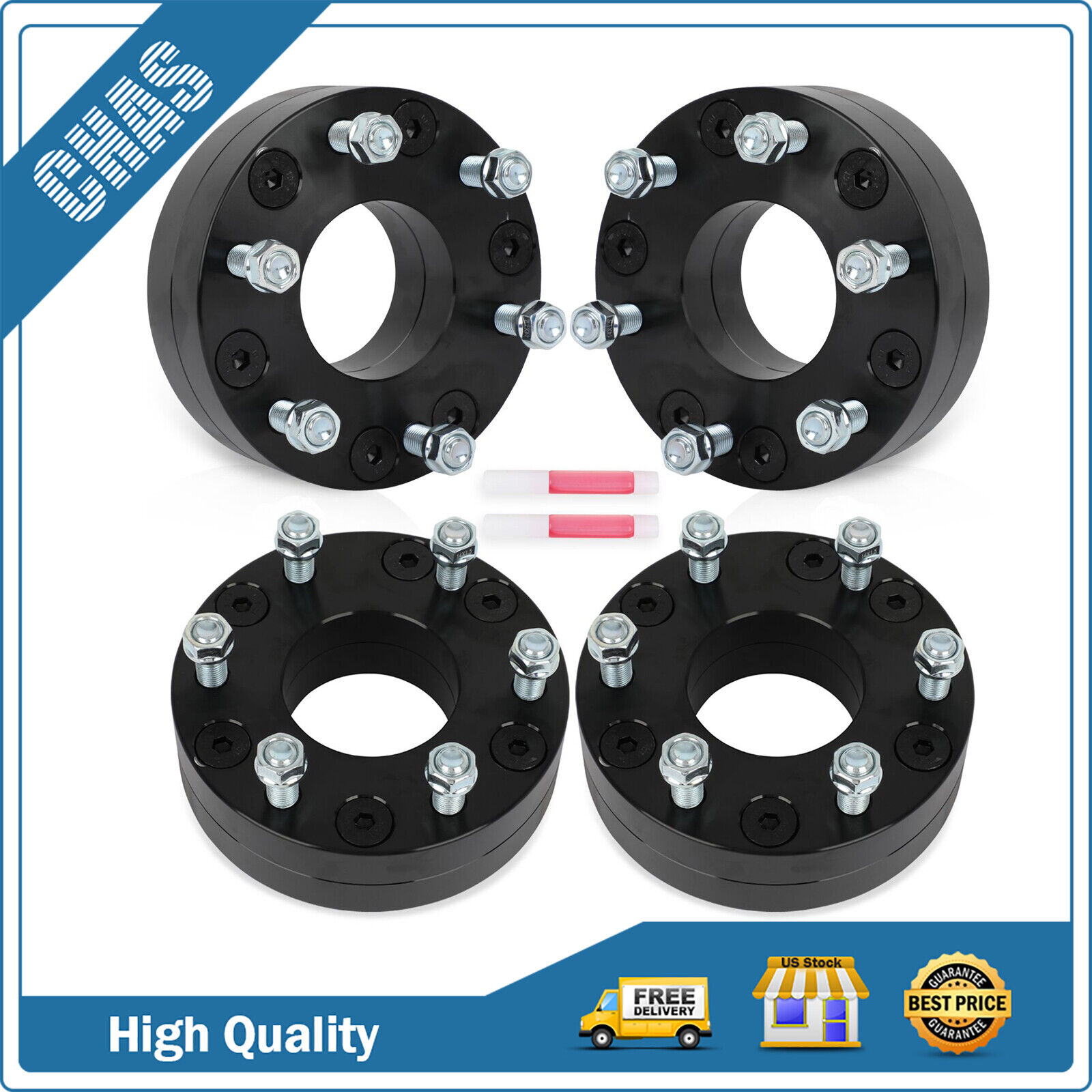 (4) 5x5 to 6x5.5 Wheel Adapters 2\