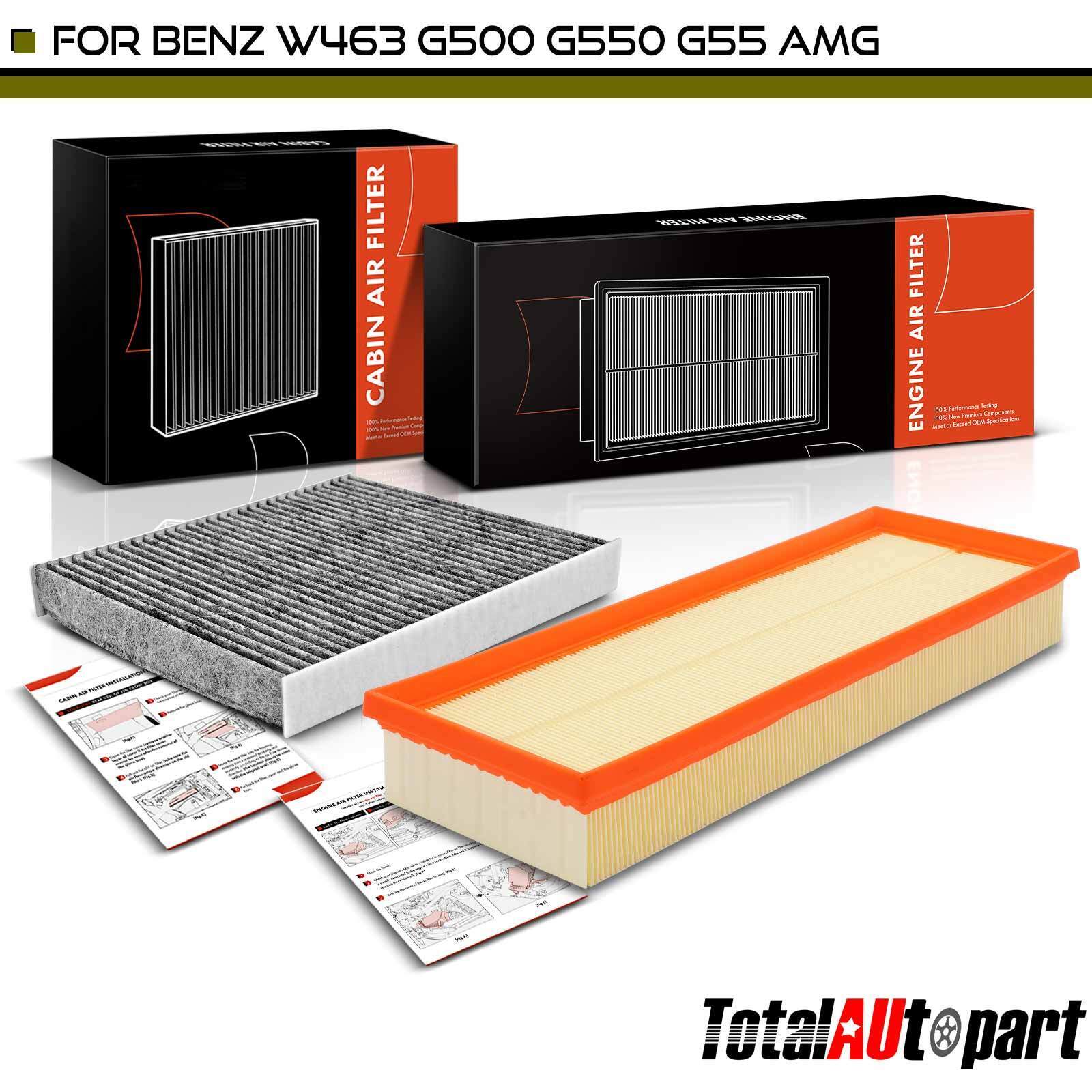 Engine & Cabin Air Filter for Mercedes-Benz W463 G500 2002-2008 G550 G55 AMG