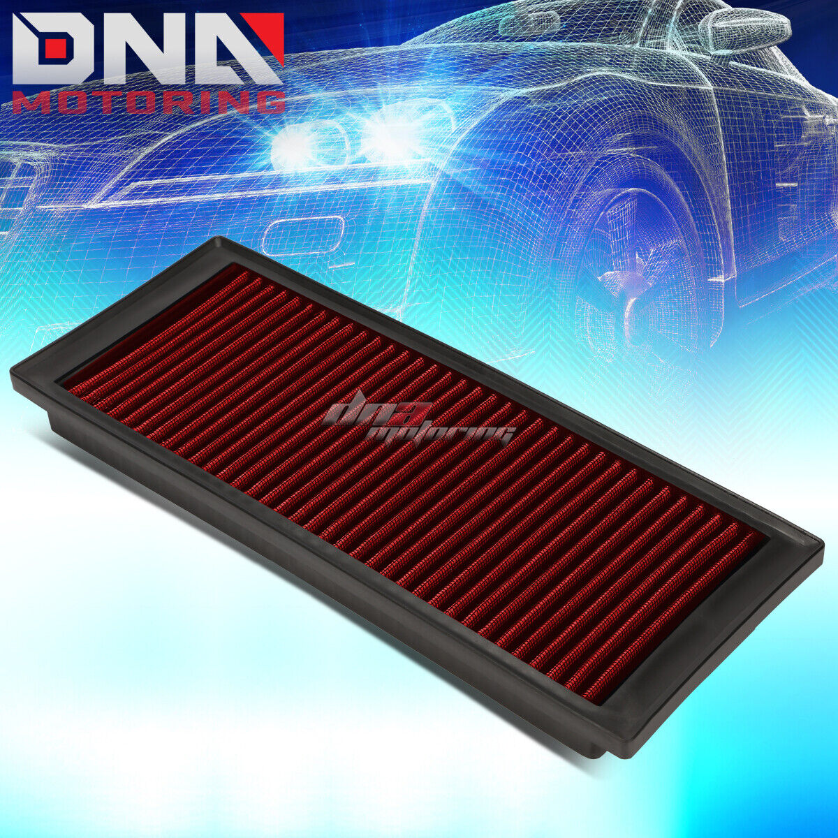 FOR 09-17 VW A5 PQ35 2.0T RED REPLACEMENT RACING HI-FLOW DROP IN AIR FILTER
