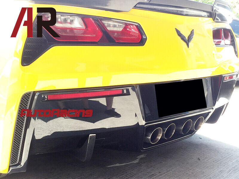 2014+ Corvette C7 Z06 Stingray Z51 JPM Carbon Fiber Rear Bumper Diffuser Fins