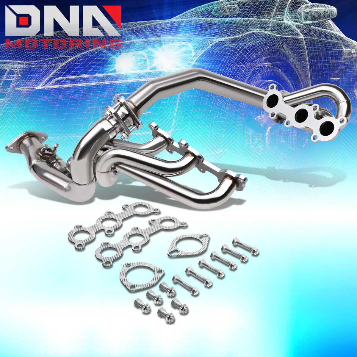 FOR 95-04 TACOMA/T100 3.4 STAINLESS PERFORMANCE HEADER EXHAUST MANIFOLD+Y-PIPE
