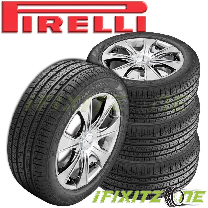 4 Pirelli Scorpion Verde All Season 285/45R20 112H Tires, SUV Truck, A/S, 600AA