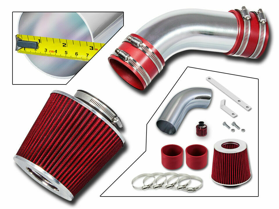 Short Ram Cold Air Intake Kit RED for 02-05 Audi A4 / A6 3.0 SFI V6 [Full Set]