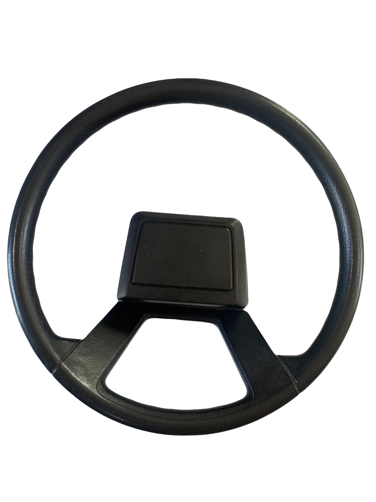 Genuine 83 Toyota Starlet Steering Wheel W/ Horn Black OEM Rare Ae86 Wheel