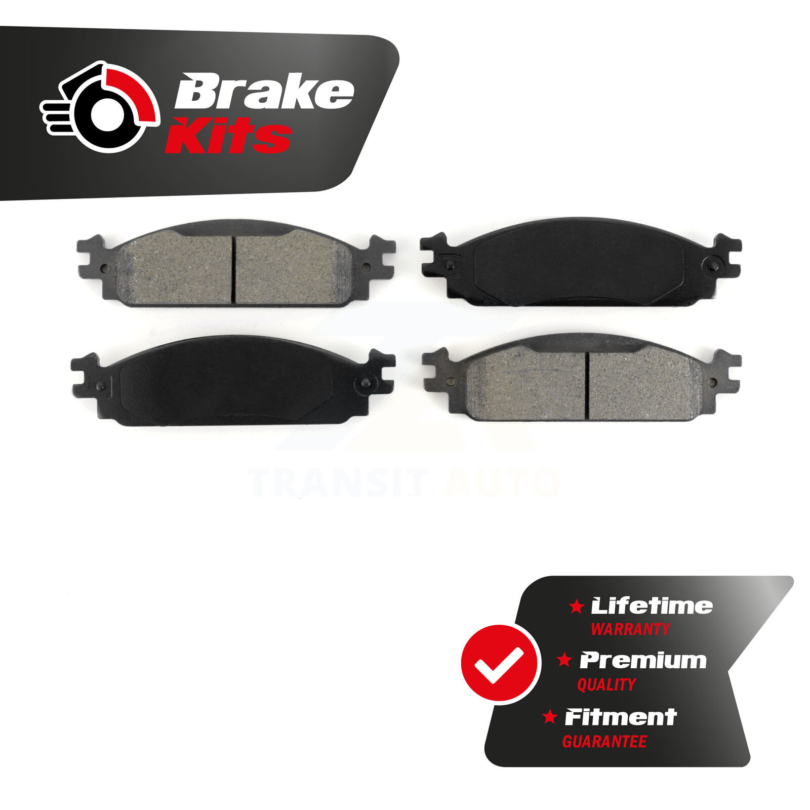 Front Semi-Metallic Brake Pads Set For 2009-2010 Lincoln MKS