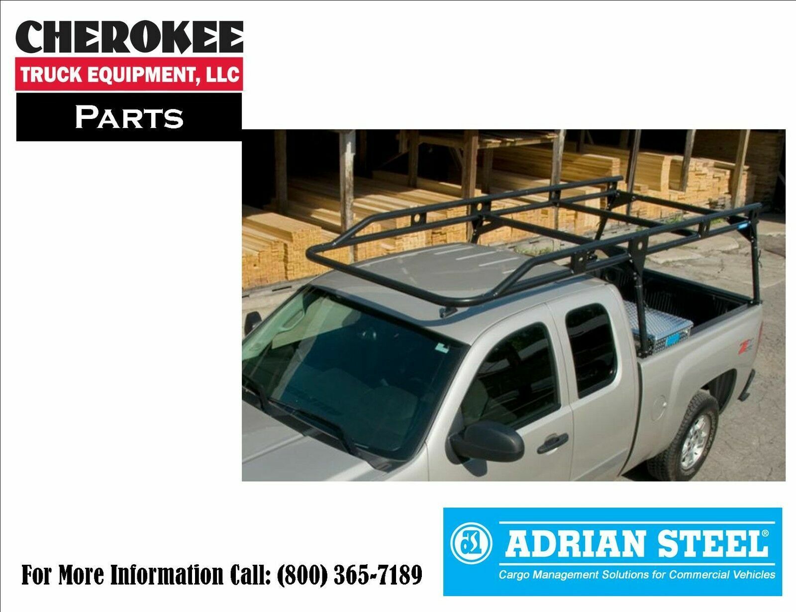 Adrian Steel SLR-6FE, Load Runner Ladder Rack, 6', Black, Extended Cab