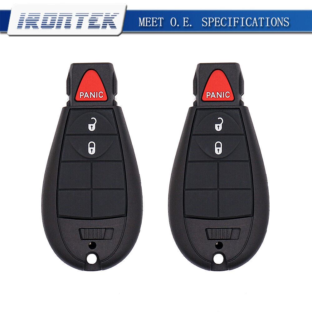 2x Replacement Keyless Entry Remote Key Fob For Chrysler Dodge Caravan