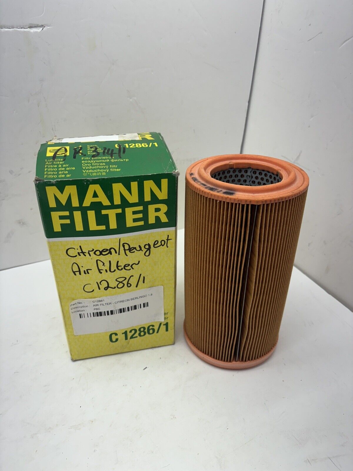 MANN C1286/1 Air Filter for Citroen Berlingo Xsara Peugeot Partner 306-new