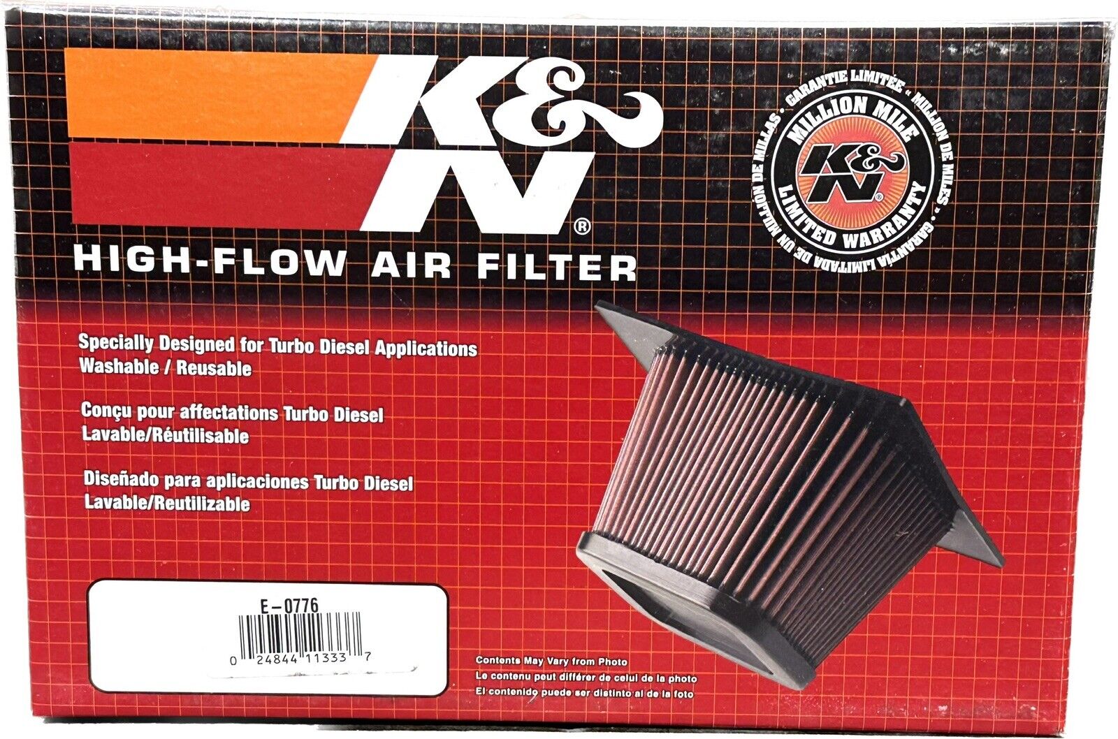 K & N Engineering E0776 Filters - Air Filter- 2003-09 Dodge Ram 5.9 Diesel