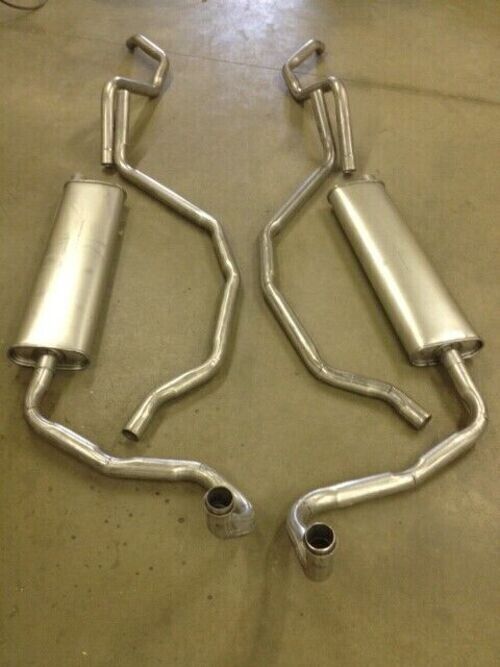 1959 1960 CHEVY 348 IMPALA BISCAYNE DUAL EXHAUST SYSTEM, 304 STAINLESS