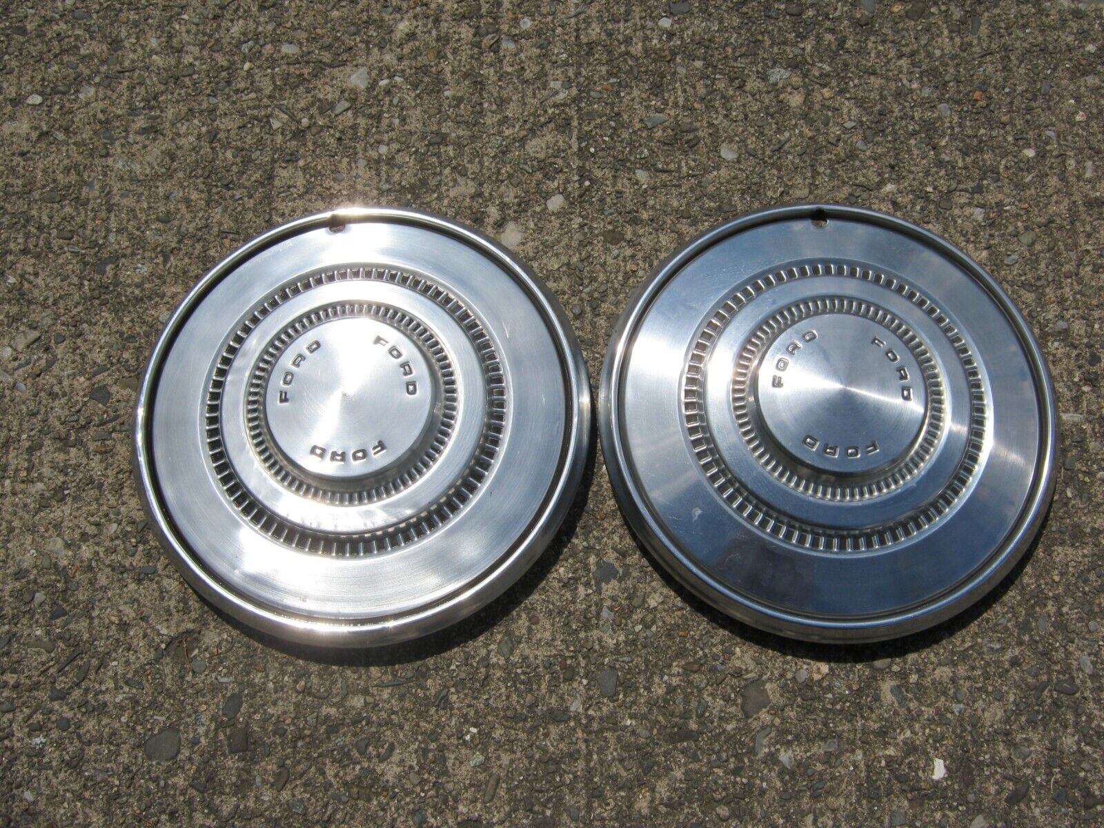 Genuine 1973 Ford LTD Galaxie 15 inch factory hubcaps wheel covers