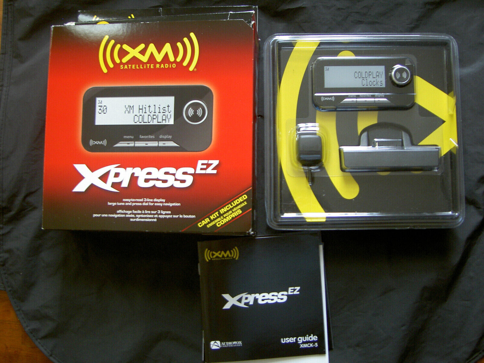 NEW Audiovox XM Satellite Radio Receiver and Car Kit Xpress EZ XMCK-5KC Sealed