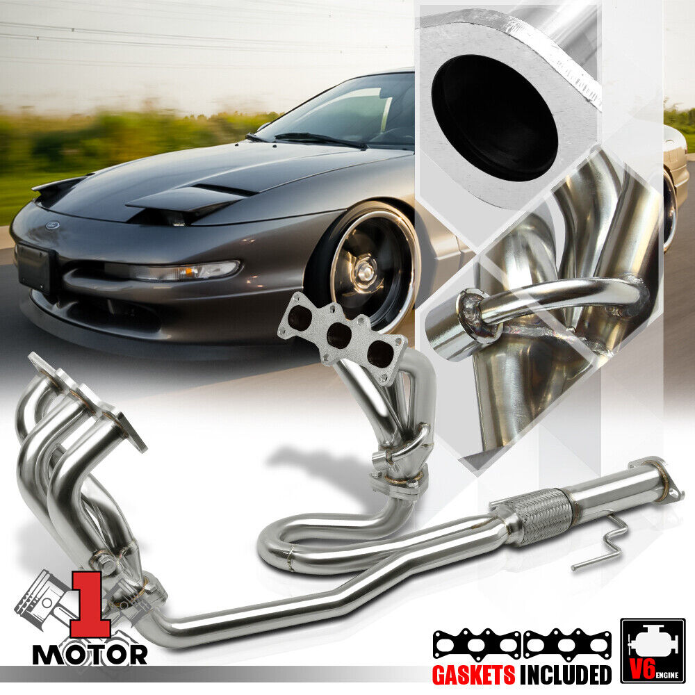 Stainless Steel Exhaust Header Manifold for 93-97 Ford Probe/Mazda MX6 2.5 6Cyl