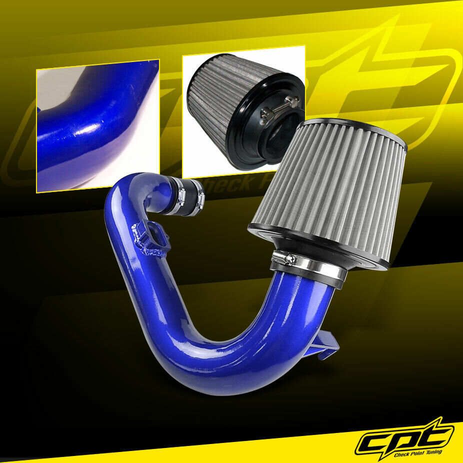 For 12-20 Sonic 1.4L Turbo 4cyl Blue Cold Air Intake + Stainless Air Filter