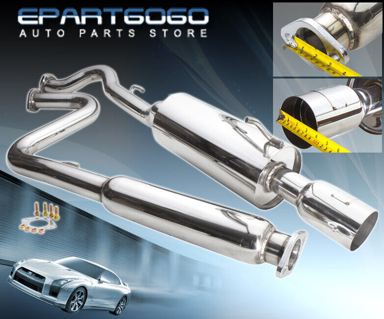 For 05-10 Cobalt G5 2.2 Muffler Stainless Catback Exhaust System Piping 3.5