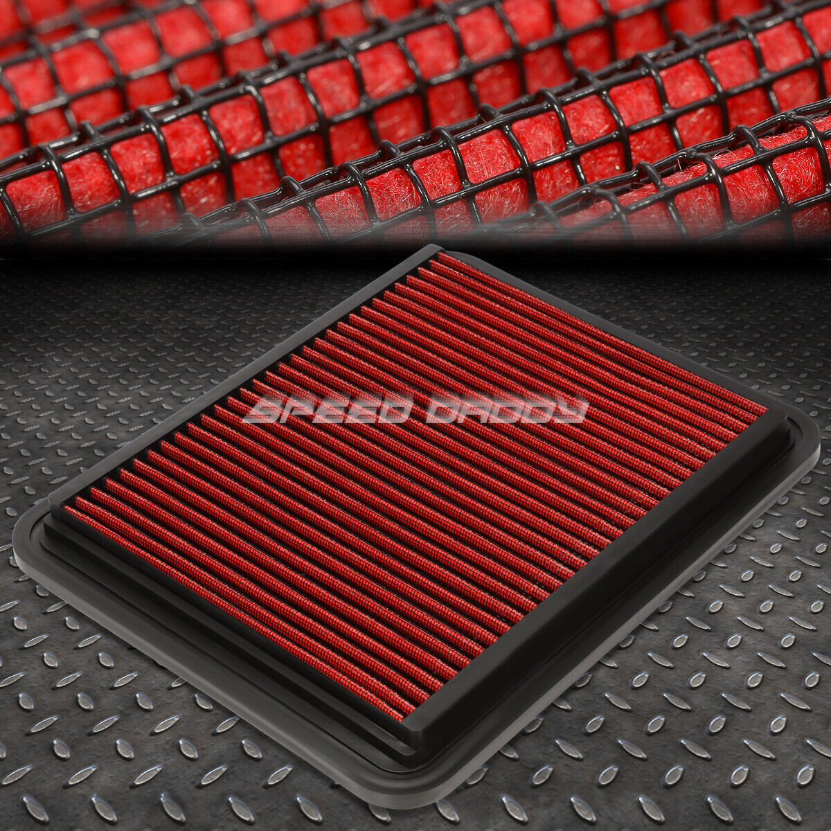 FOR 08-10 MALIBU/G6/DTS RED REUSABLE&WASHABLE HIGH FLOW DROP IN AIR FILTER