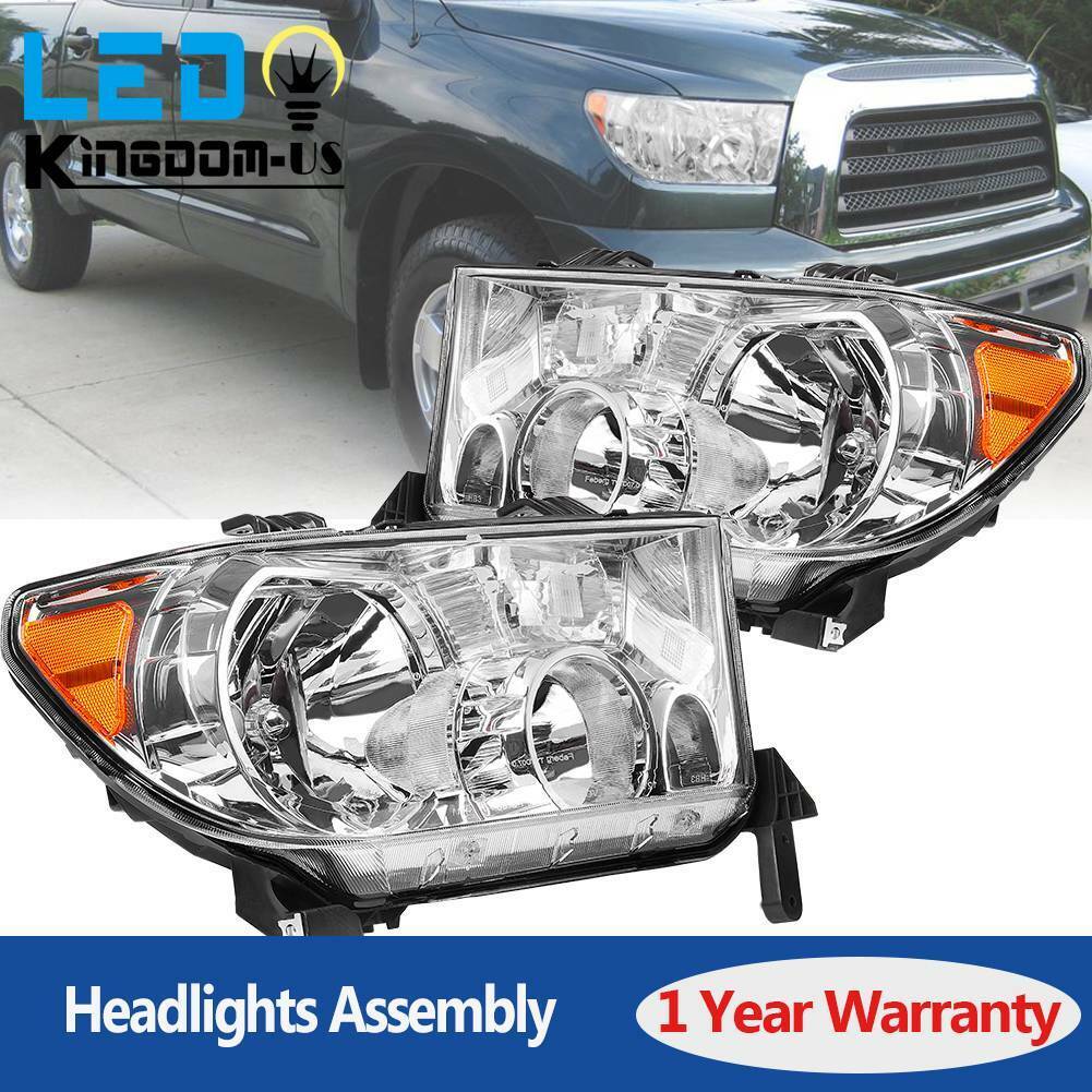 Headlights Replaccement For 2007-13 Toyota Tundra / 08-17 Sequoia Factory Style