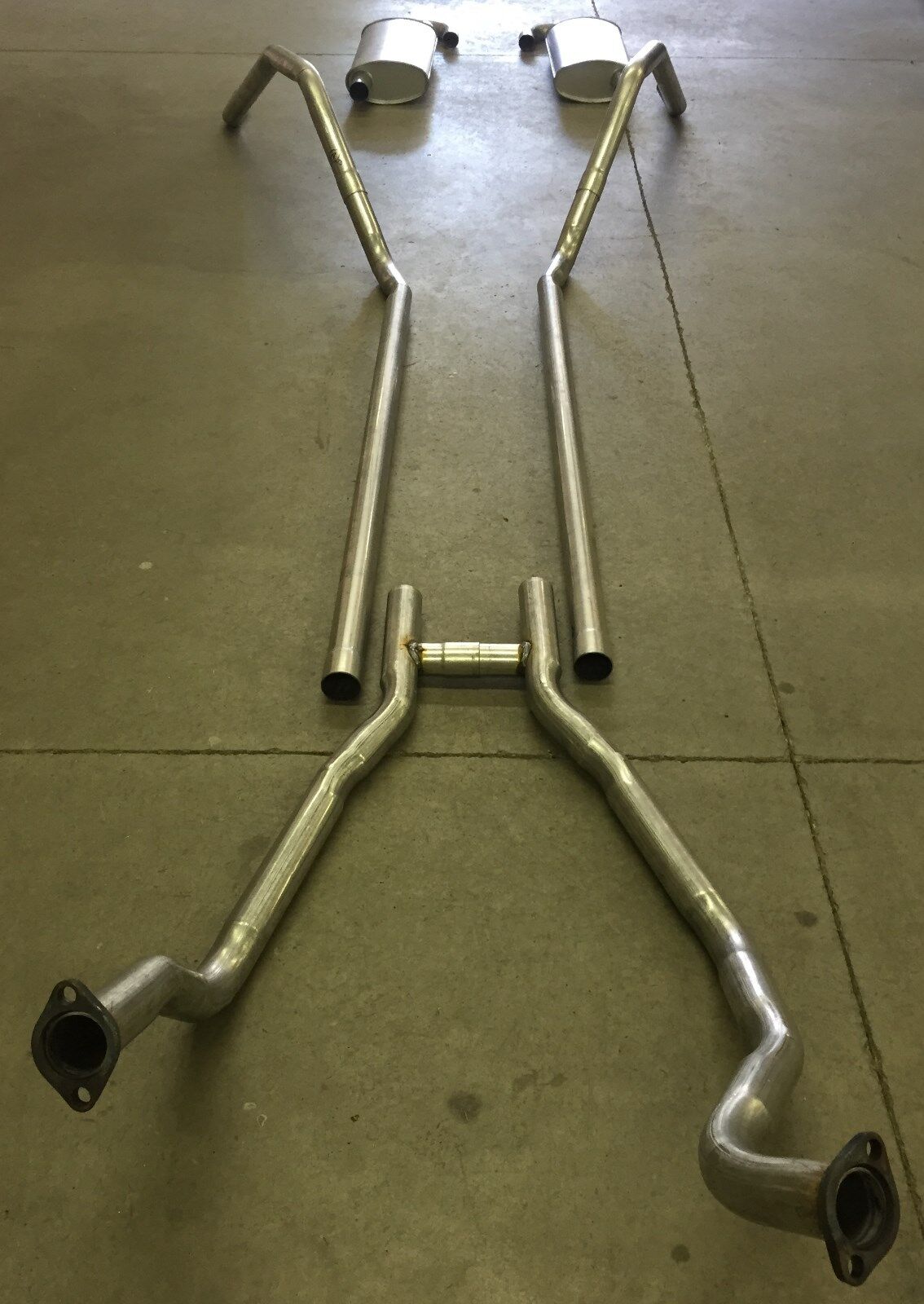 1959-1960 FORD THUNDERBIRD DUAL EXHAUST, ALUMINIZED, 352 ENGINES ONLY