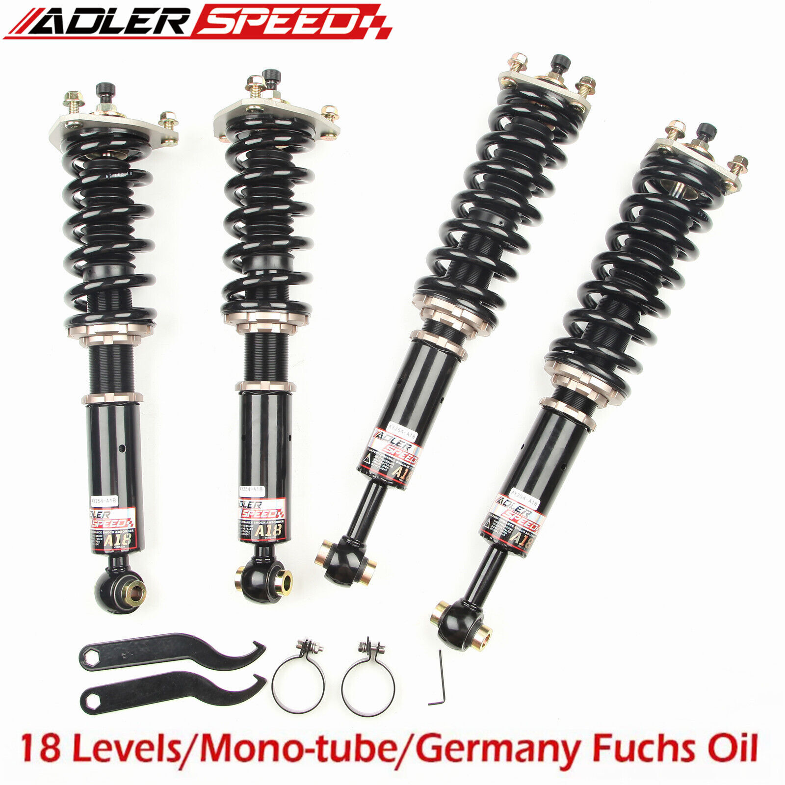 Coilovers Kit for 1998-05 GS300 GS400 GS430 18 Level Adj. Height Lowering Shocks
