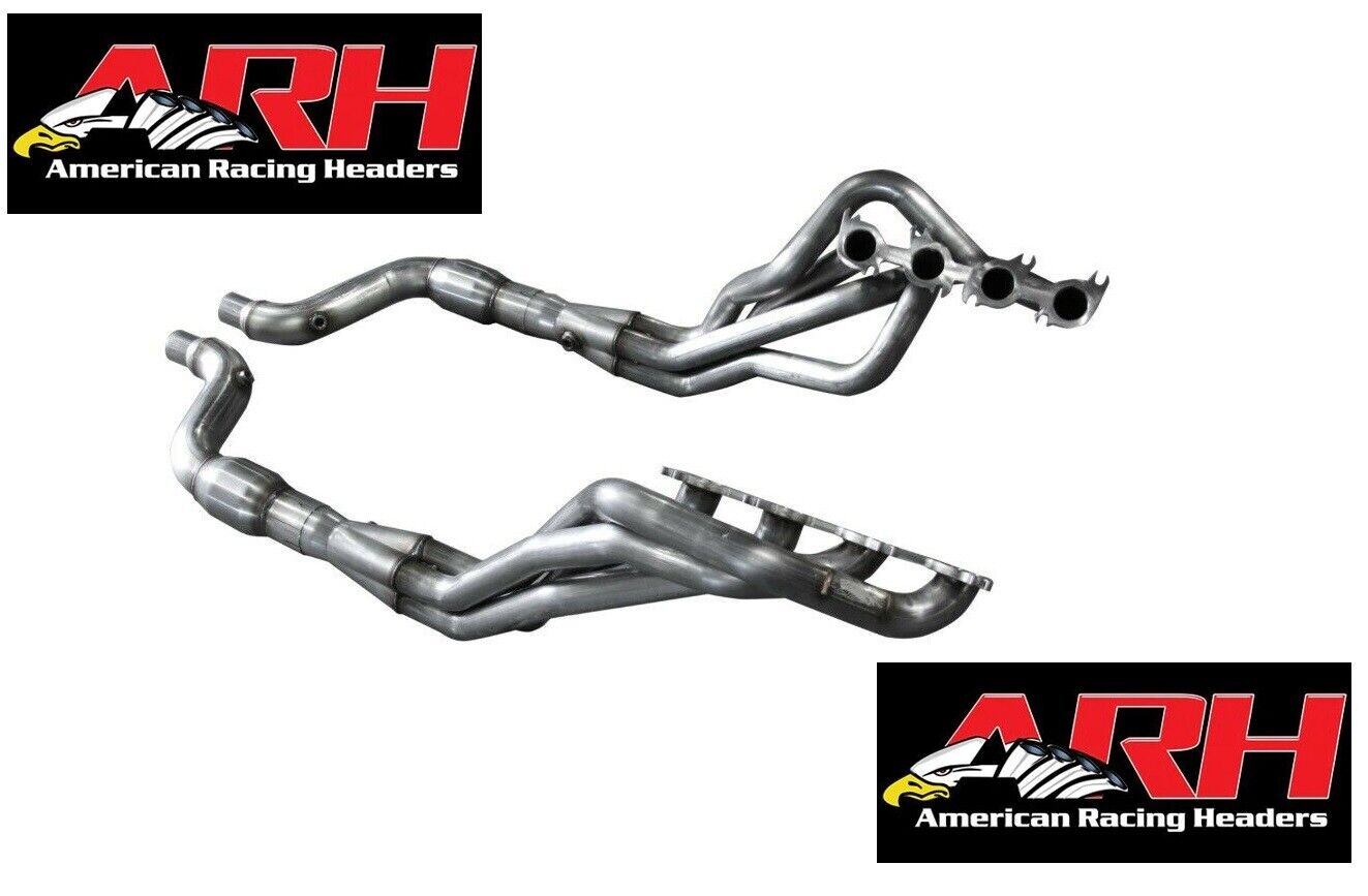 1-7/8″ X 3” ARH SS headers /  catted pipes cats 2015-17 Mustang GT 5.0 Coyote