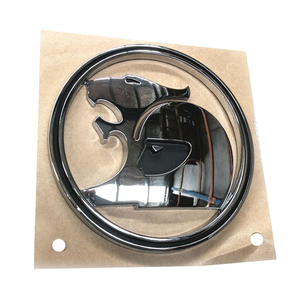 Genuine HSV Chrome & Black Lion & Helmet Badge for VY VZ Maloo R8 Tailgate