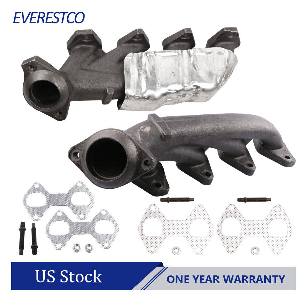 Exhaust Manifold Kit For Ford F150 Expedition Lincoln Mark LT Driver & Passenger