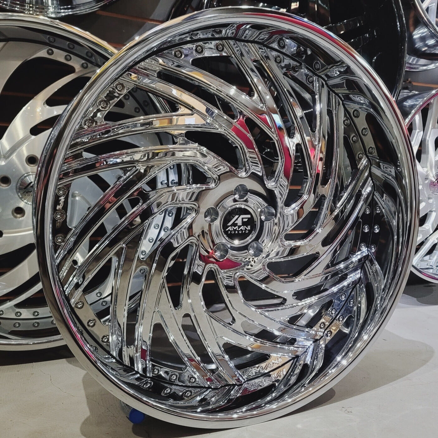 26 AMANI FORGED W TIRES  Box Chevy Impala Caprice Cutlass Chevelle IN STOCK NOW