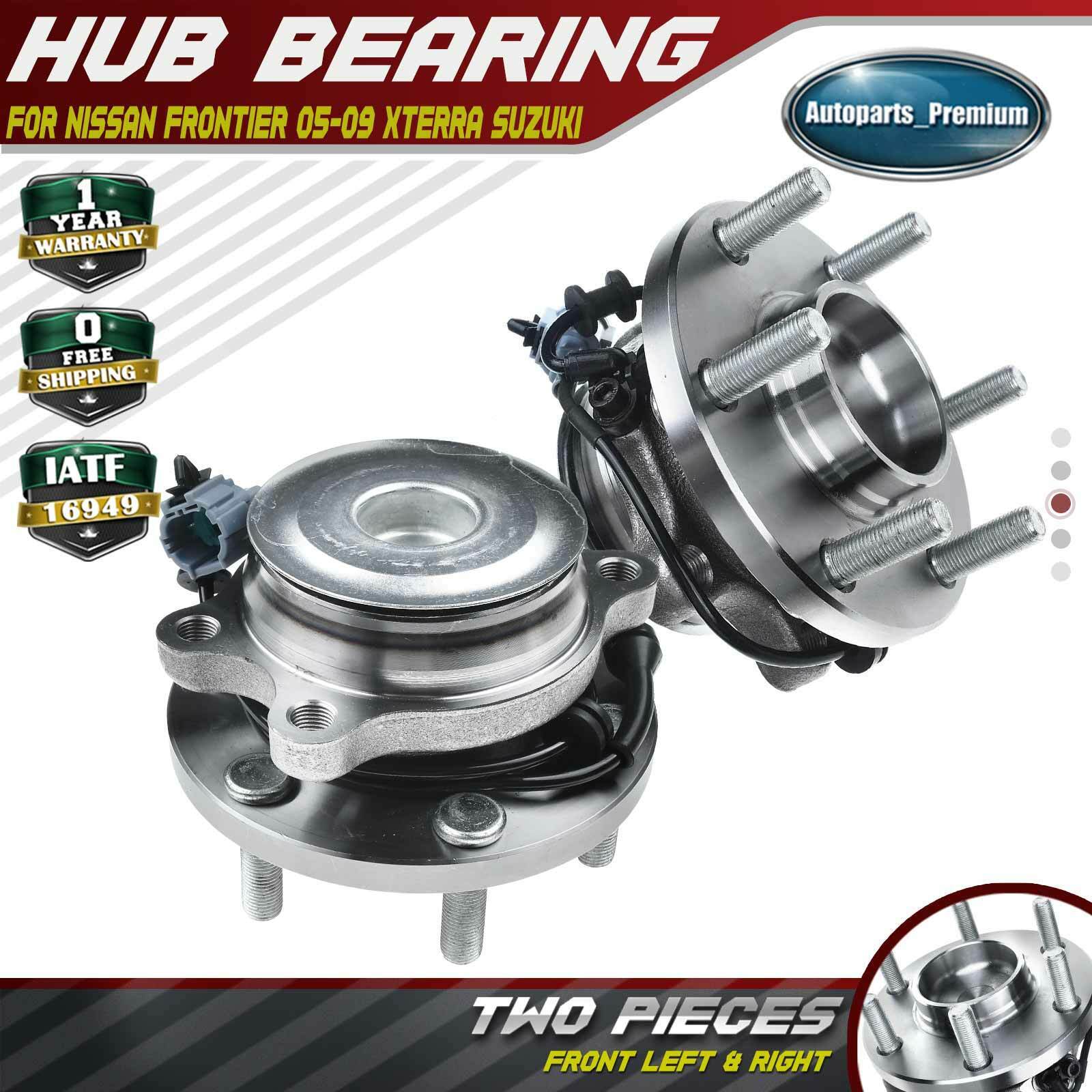 2xFront Wheel Hub Bearing Assembly for Nissan Pathfinder Frontier Xterra Equator