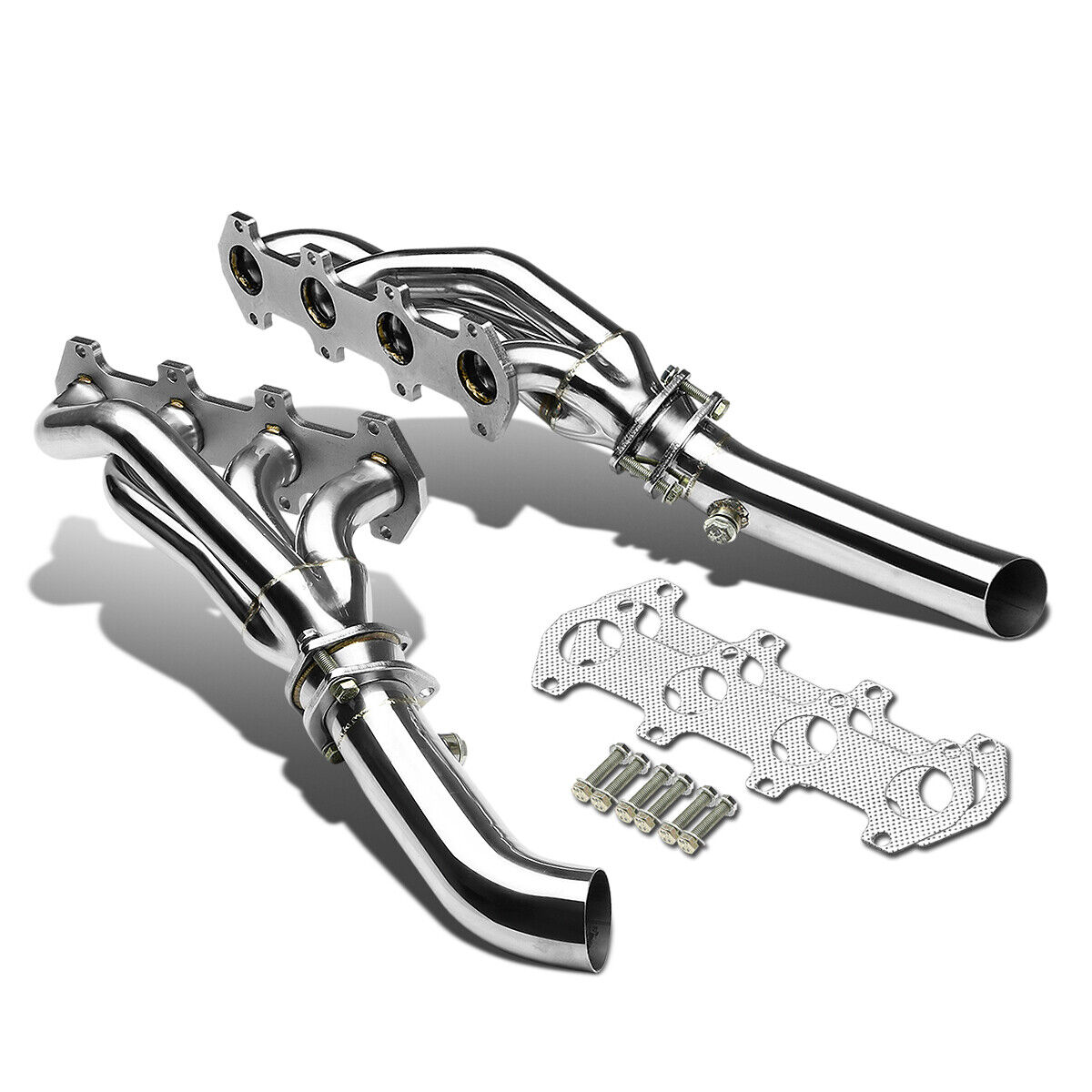 Fit 04-10 Ford F150 5.4 Stainless Steel Racing Header Exhaust Manifold+Mid Pipe