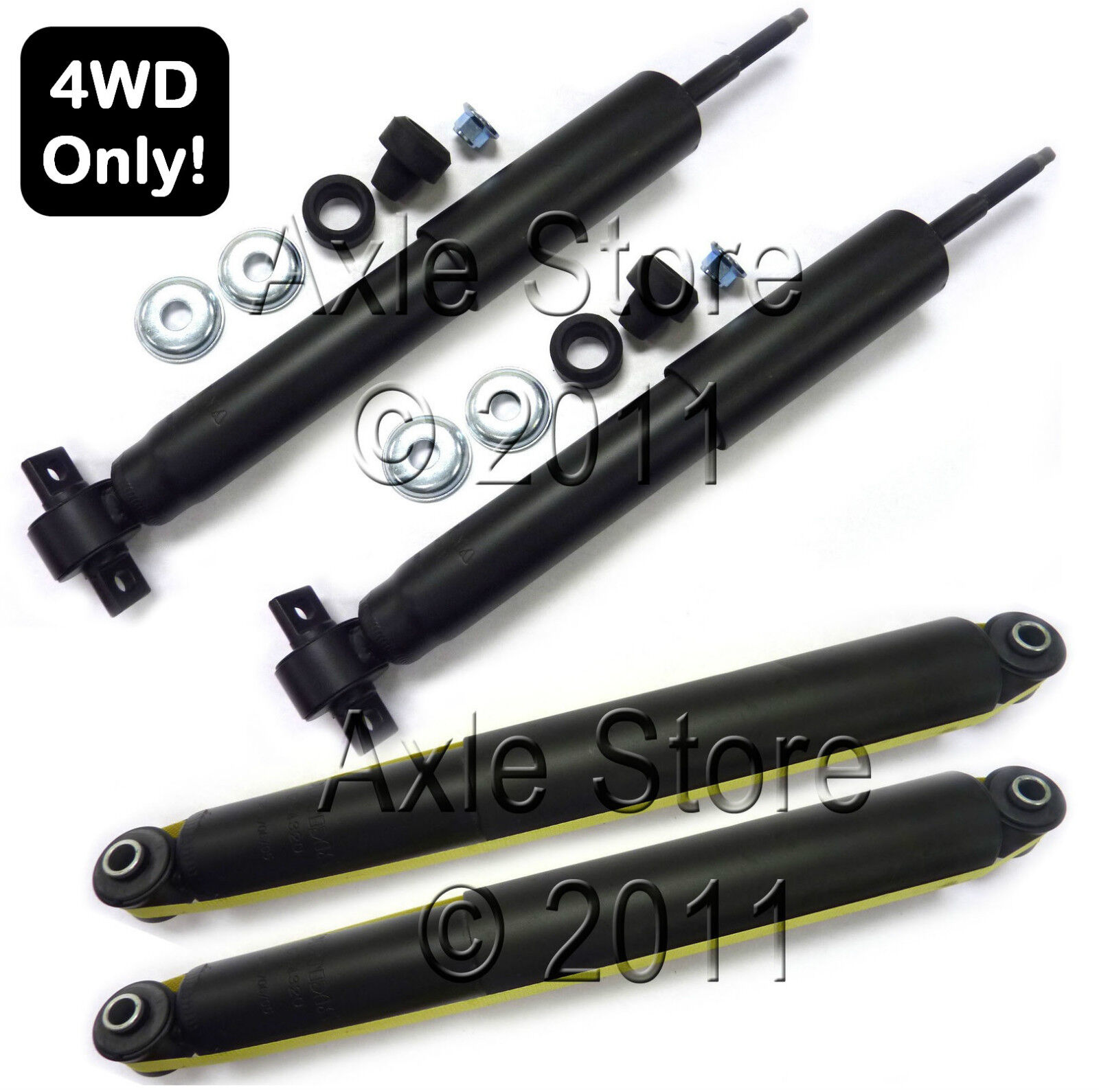 4 New Shocks with Fit 4WD Models Only 1997-02 Expedition, 1998-02 Navigator