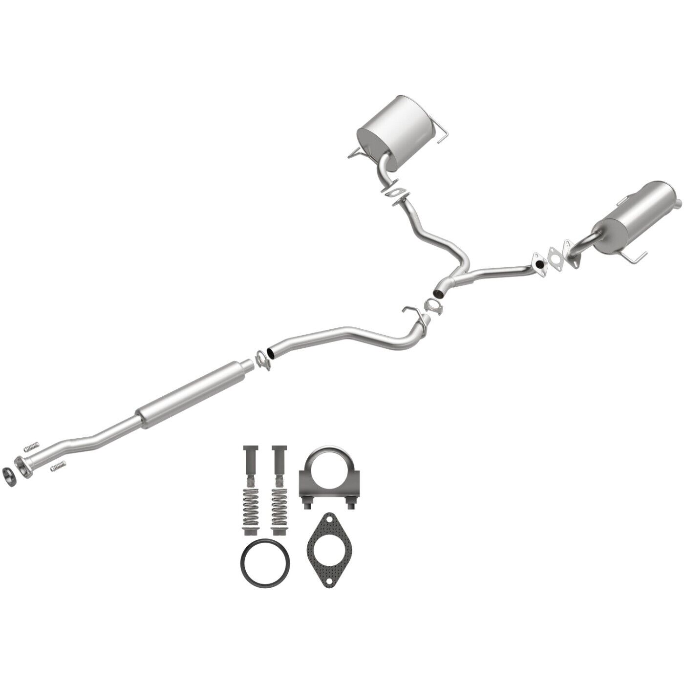 BRExhaust 106-0068 Exhaust Systems Rear for Subaru Outback 2006-2009
