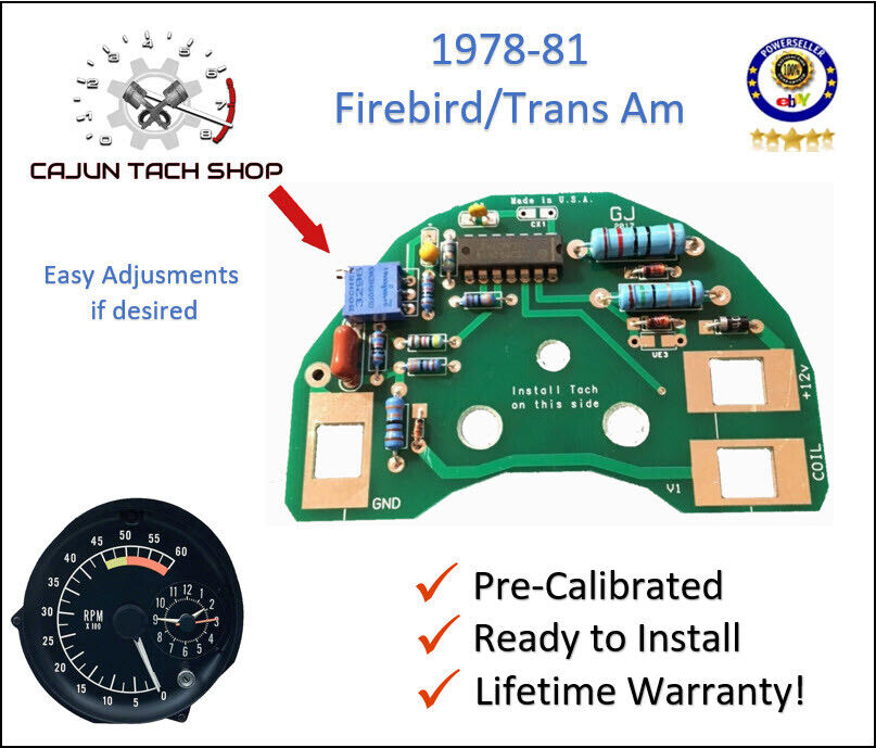 1978-81 Pontiac, Firebird, TRANS AM  Tachometer Circuit Board - With LED’s