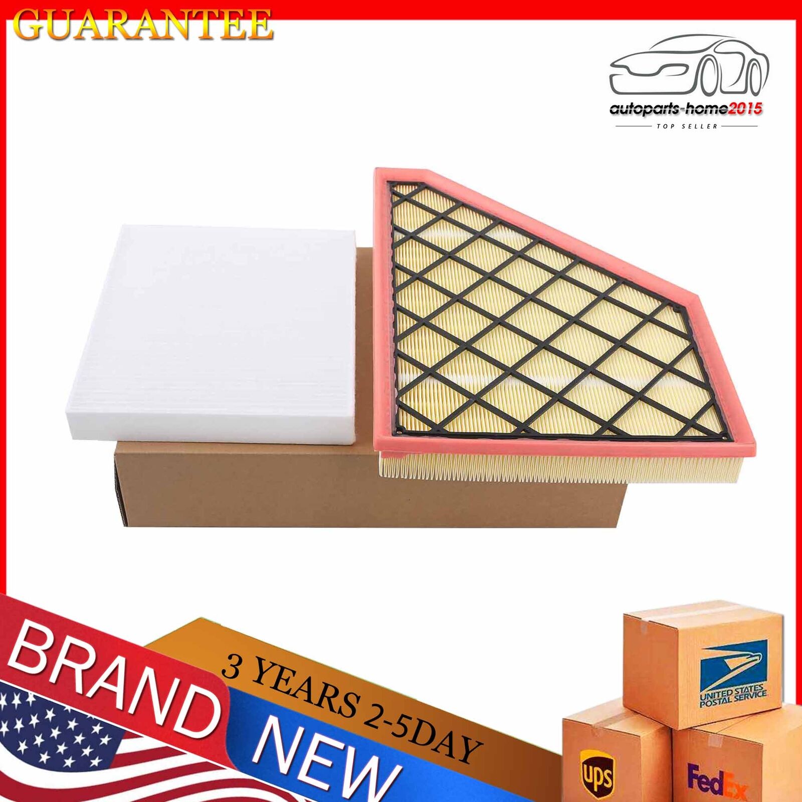2x Engine & Cabin Air Filter for 2017-2023 GMC Acadia 2018-2023 Buick Enclave