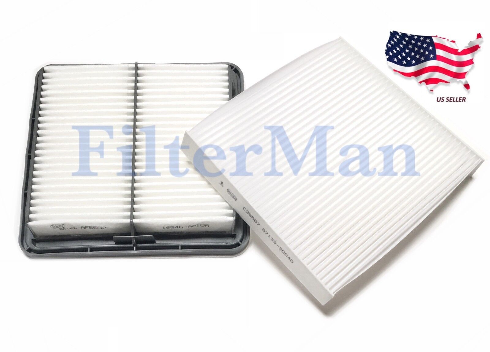 Combo set Engine & Cabin Air Filter For 2010-2019 Subaru Outback Legacy 