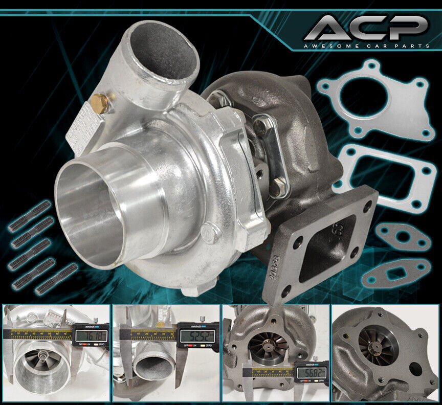 T3/T4 Turbo Charger .57 A/R Compressor Turbine 400 HP 5 Bolt Flange For RX7 RX8