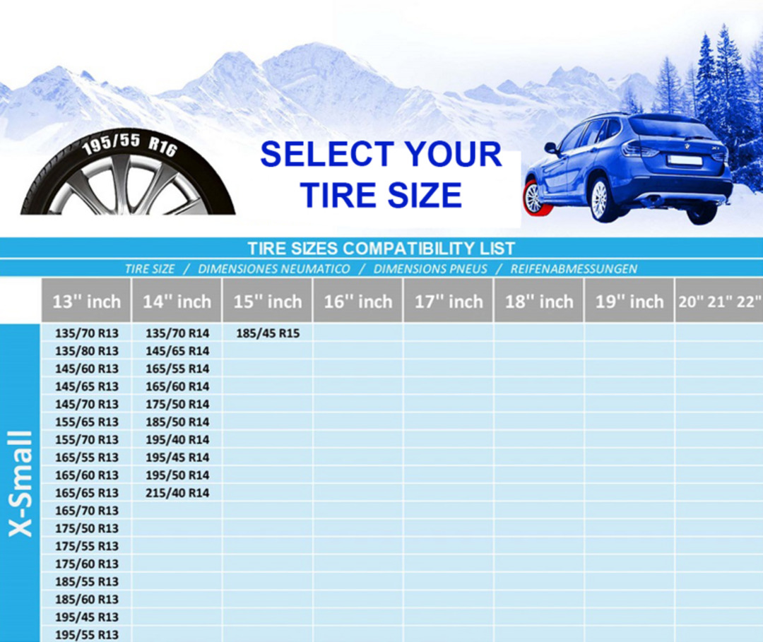 Snow Socks For Tires - Alternative Traction Device LUX Series Fits Ford F-Series