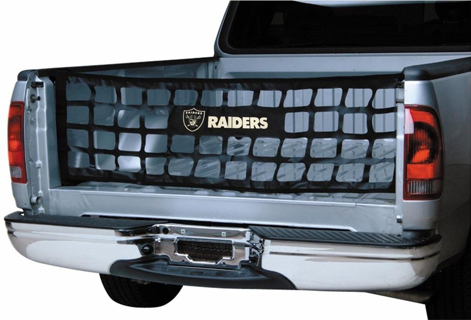 Las Vegas Raiders NFL Team Tail Gate Net Full Size Pick up Truck 1594