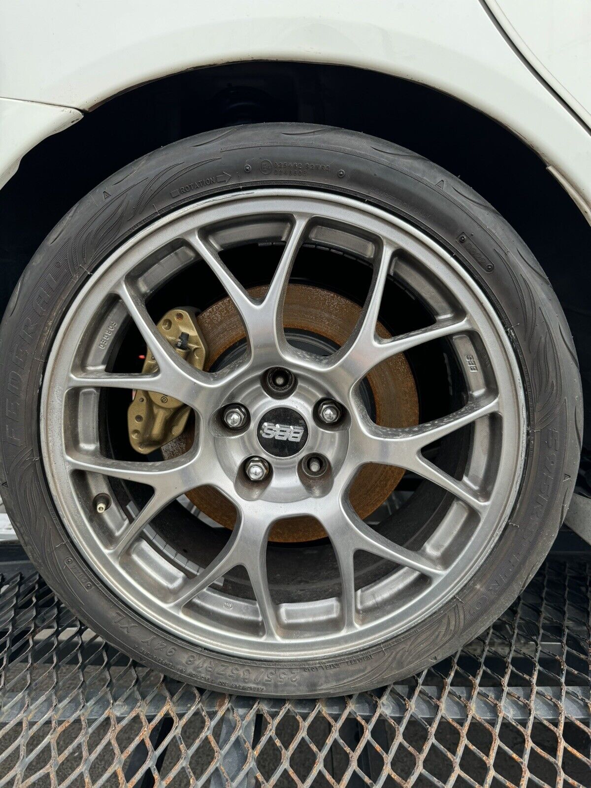 MITSUBISHI Genuine Lancer EVO 10 （CZ4A） Aluminum wheels (made by BBS) From Japan