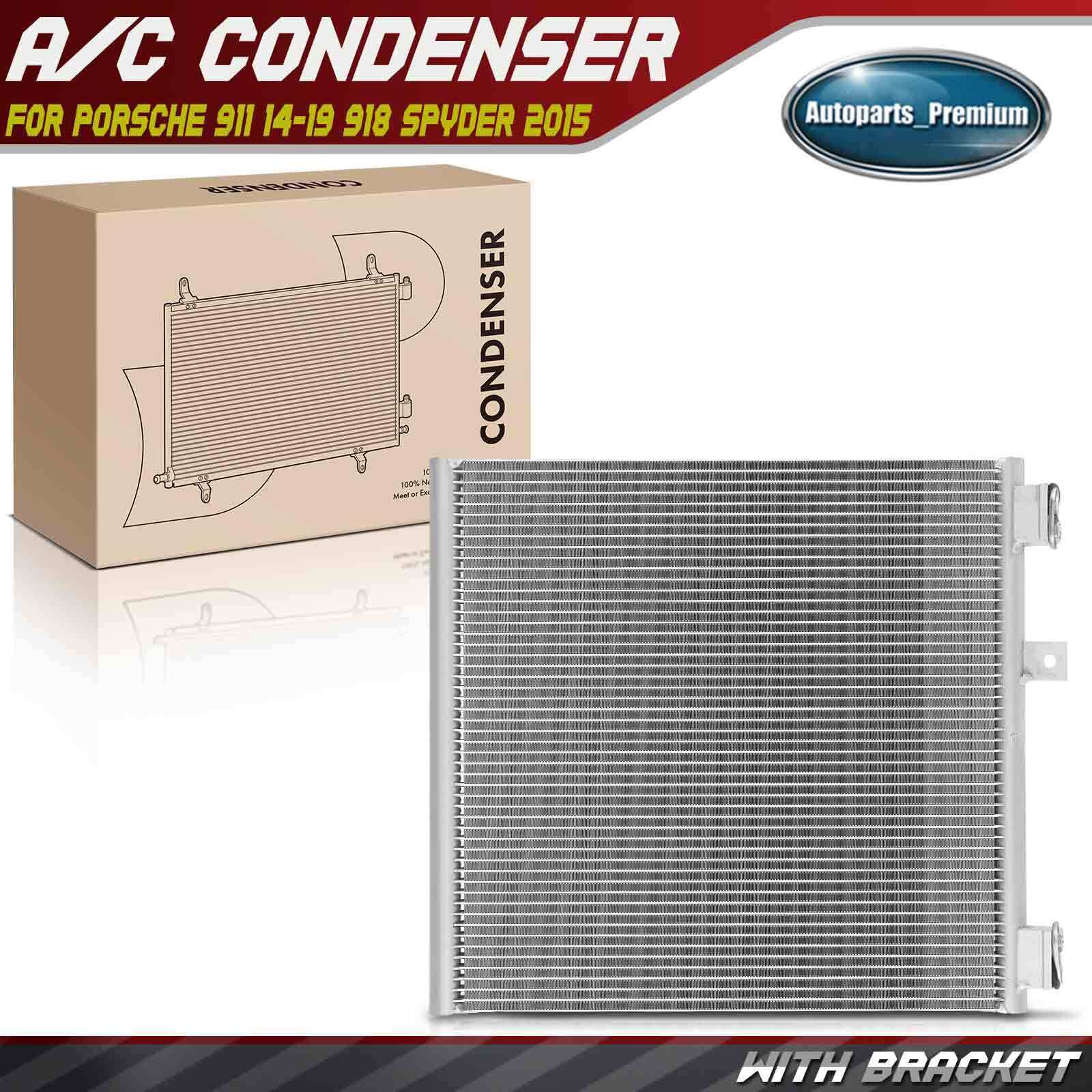 A/C Air Conditioning Condenser w/ Bracket for Porsche 918 Spyder 2015 911 14-19