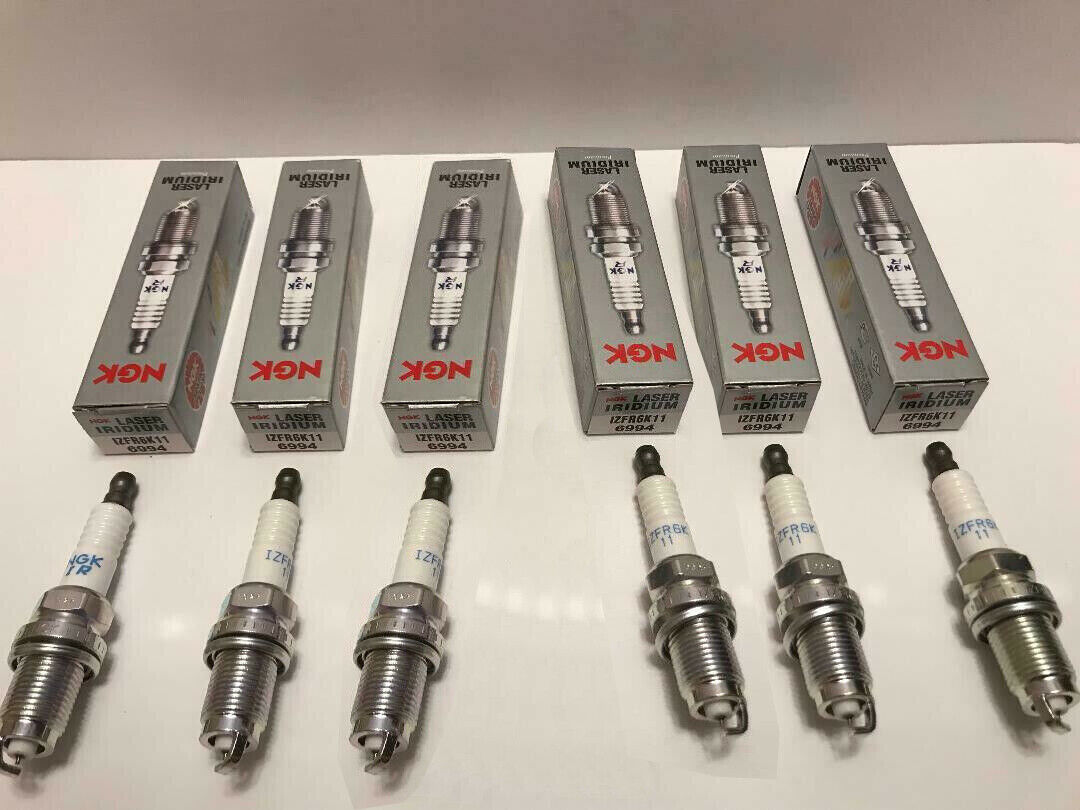 6Pcs 6994 Spark Plugs Laser Iridium NGK IZFR6K11 Fit for Honda ACURA V6 Acura US