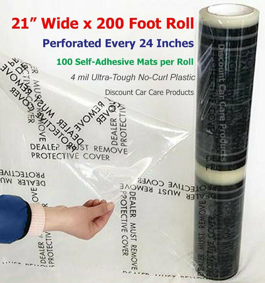 Sticky Floor Mats 21” Wide x 200’ Roll 4 mil | 100 Mats Per Roll