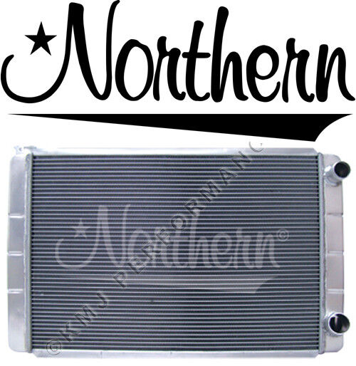 Northern 209624 Aluminum Radiator Chevy GM Fit 28 x 19 Double Pass 2-Row Racing