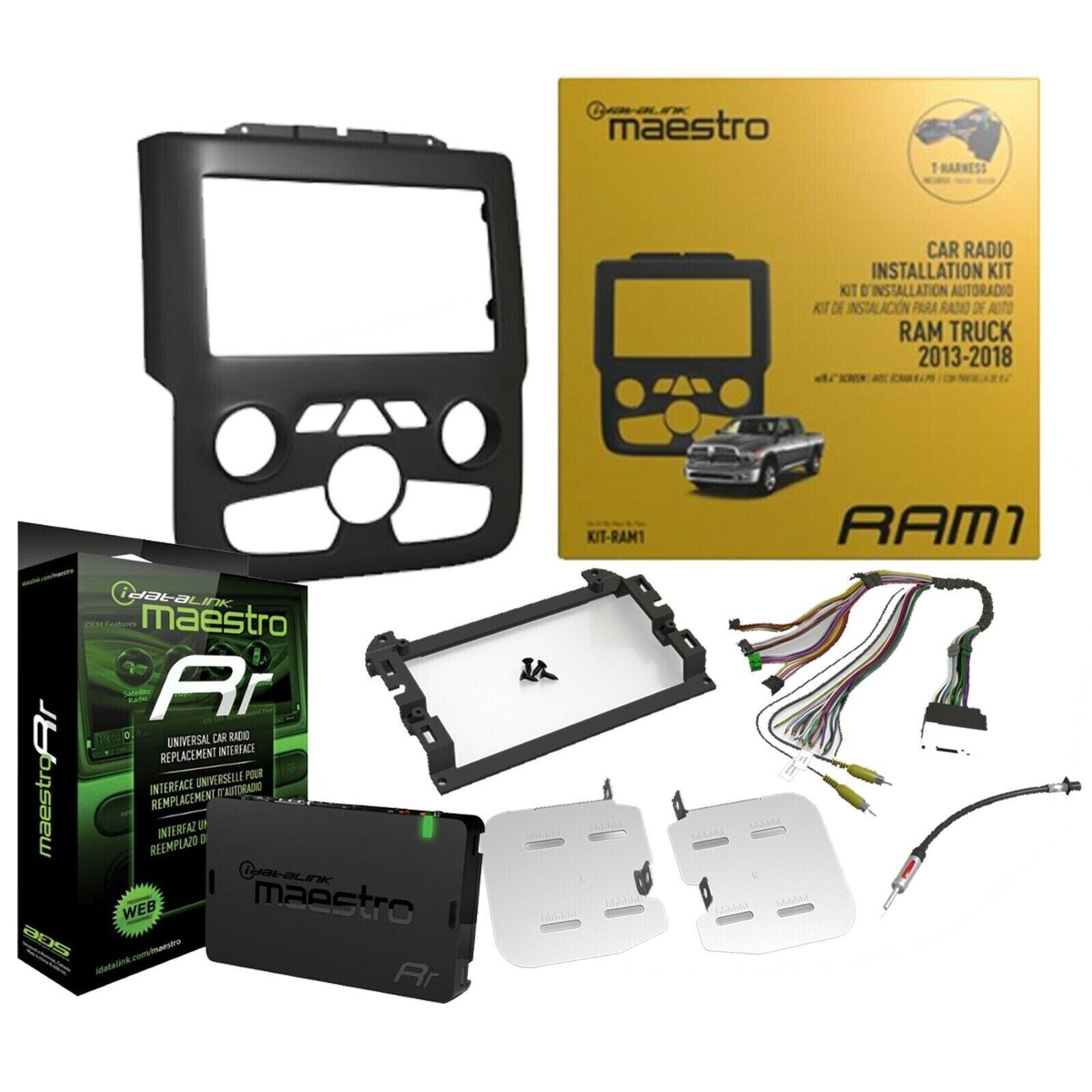 iDatalink Maestro KIT-RAM1 ADS-MRR Car Radio Installation Dash Kit for 2013+ RAM