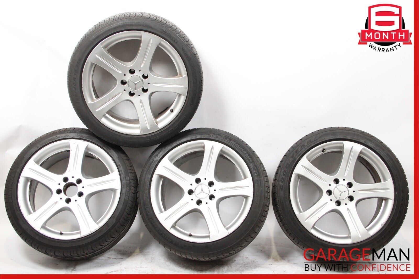 06-11 Mercedes W219 CLS350 CLS550 Staggered R18 8.5x9.5 Wheel Tire Rim Set of 4