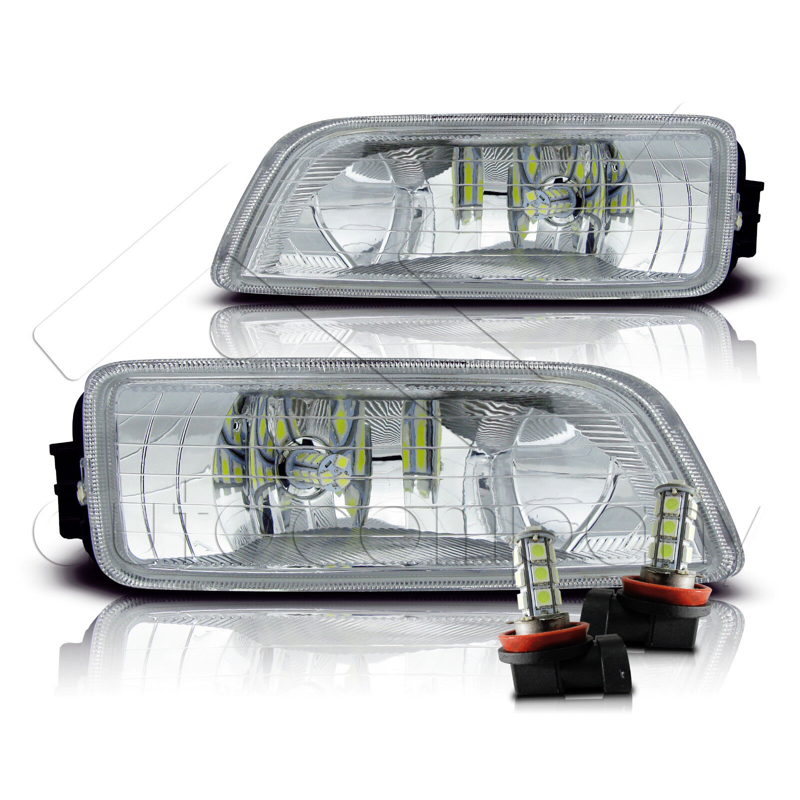 Fit 06-07 Honda Accord Inspire 4Dr Fog Light w/Wiring Kit & LED Bulbs