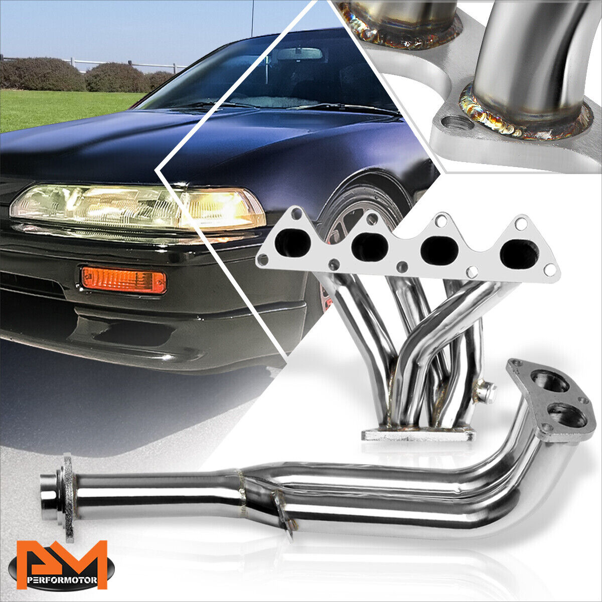 For 90-91 Acura Integra B18/B18B Stainless Steel 4-2-1 Exhaust Header Manifold