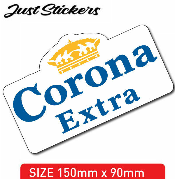 Corona sticker 150mm x 90mm, bumper sticker, laptop , mancave