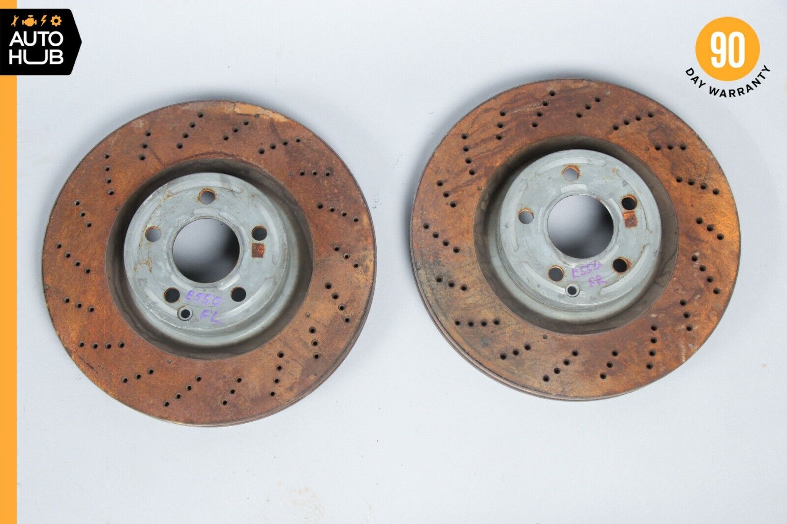 Mercedes W207 E550 C250 Coupe Front Brake Rotors Disc Left and Right Set OEM